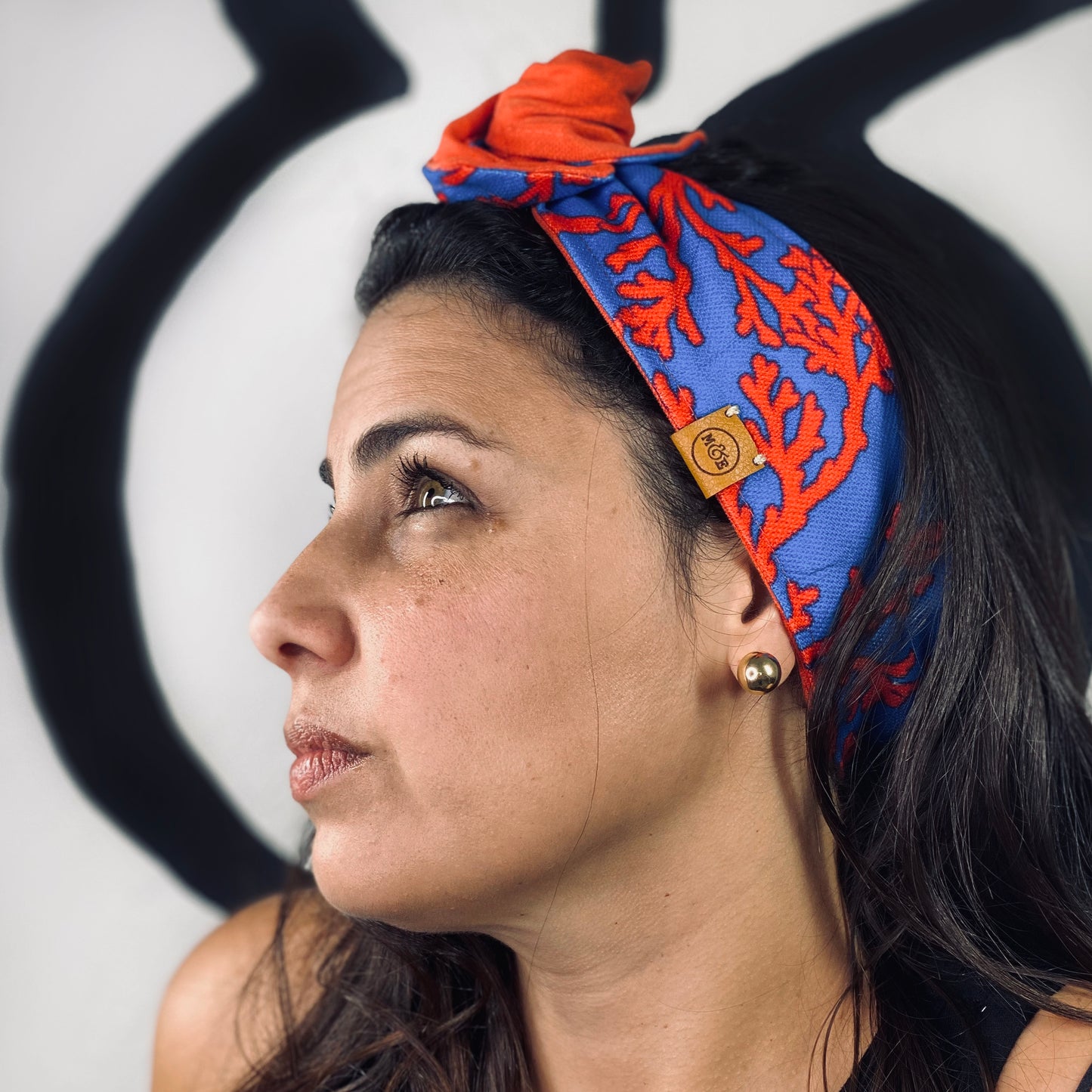 Palermo Headbands ( Coral with Orange )