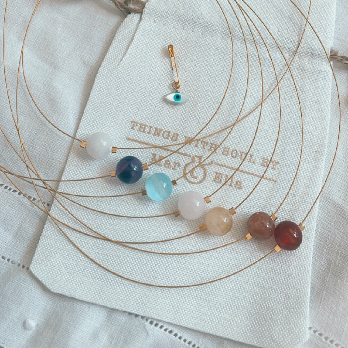 Sacral Chakra Gold Necklace with Fire Sunstone