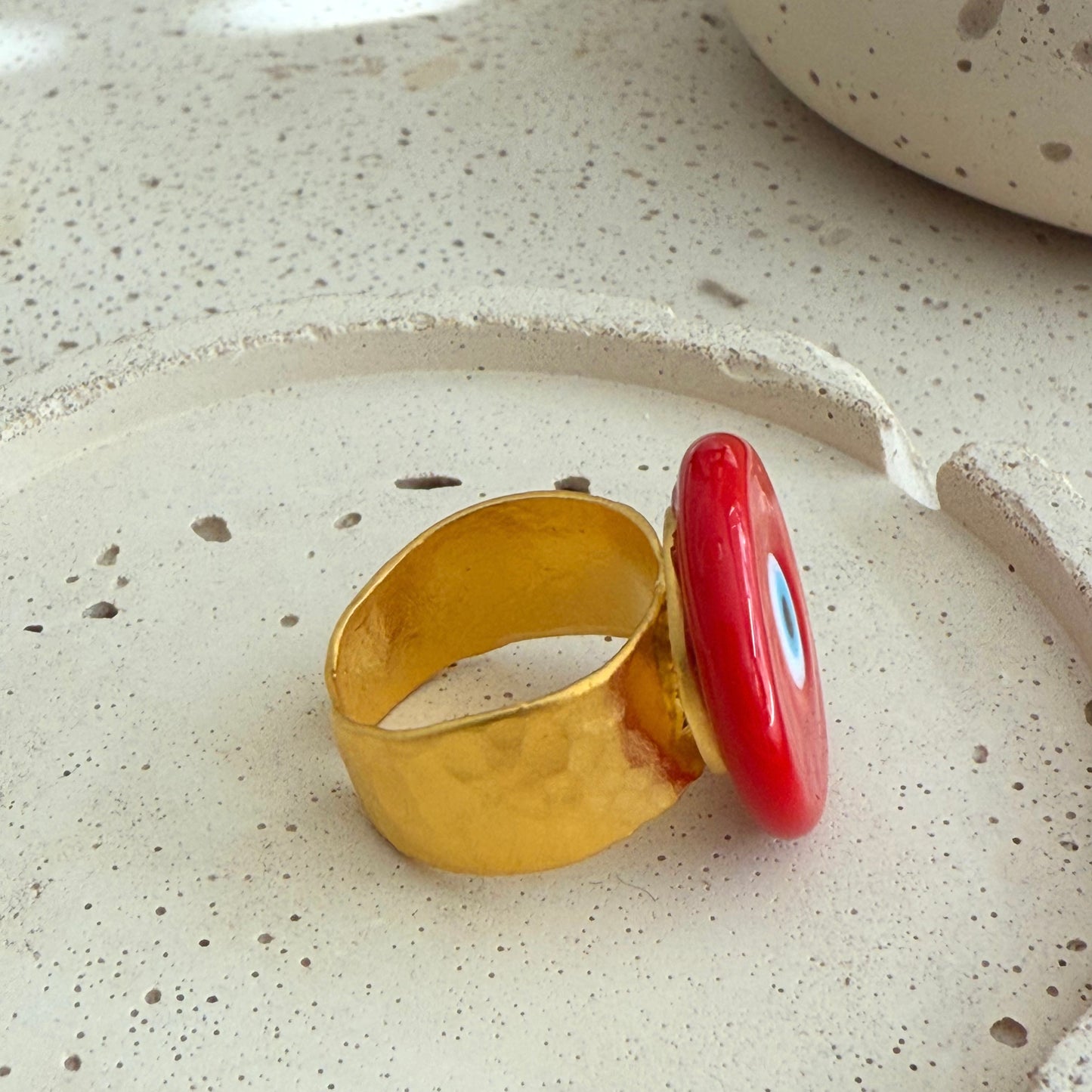 Nazar Ring Red