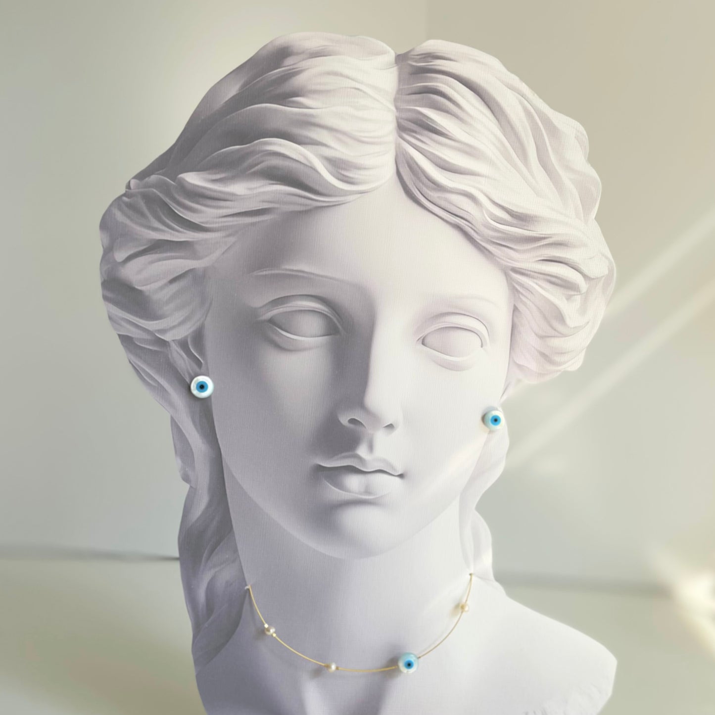 Santorini with Pearls Choker