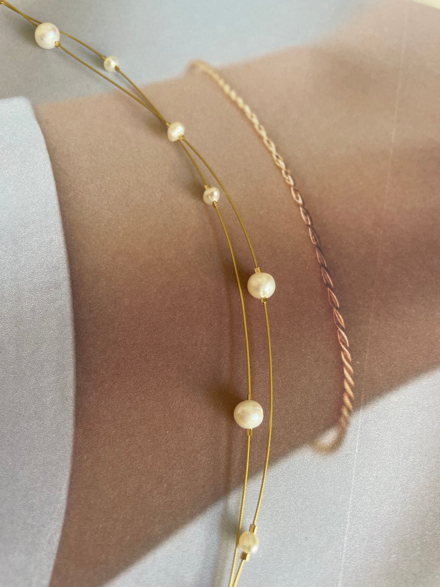 Everyday Wear Gold Pearl Bracelet - Real Pearls