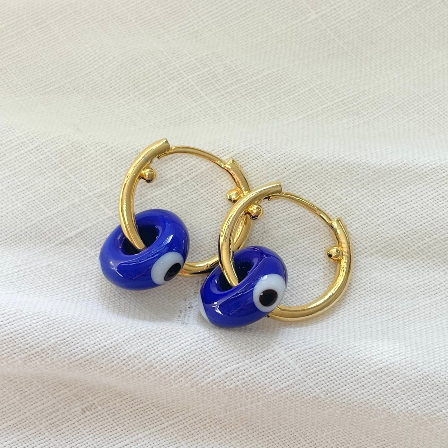 Murano Nazar Earring Hoops