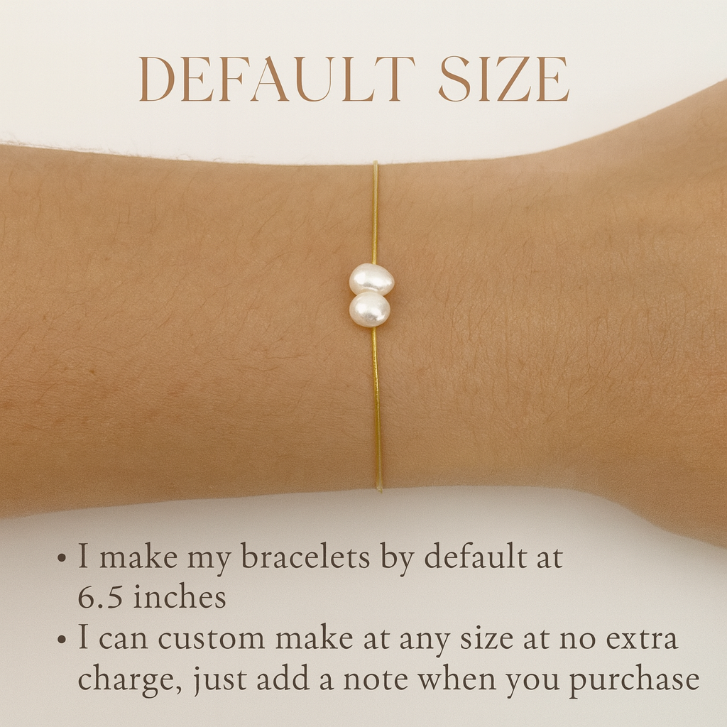Minimalist Freshwater Pearls Bracelet