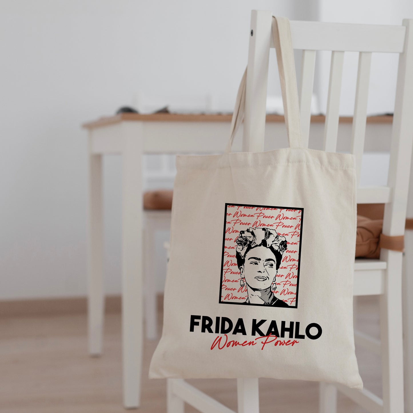 Frida Kahlo Women Power Canvas Tote Bag