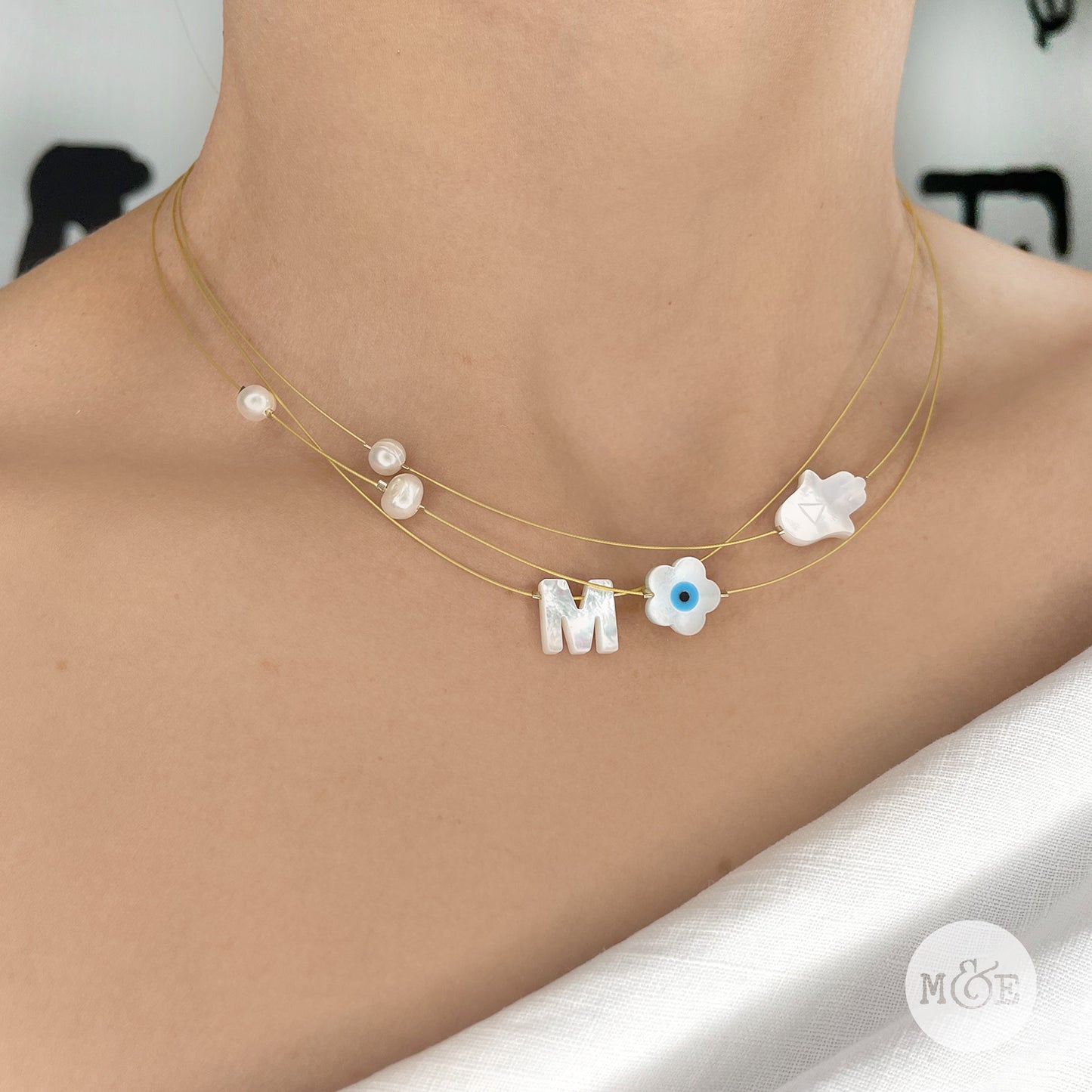 Letters Choker Necklace