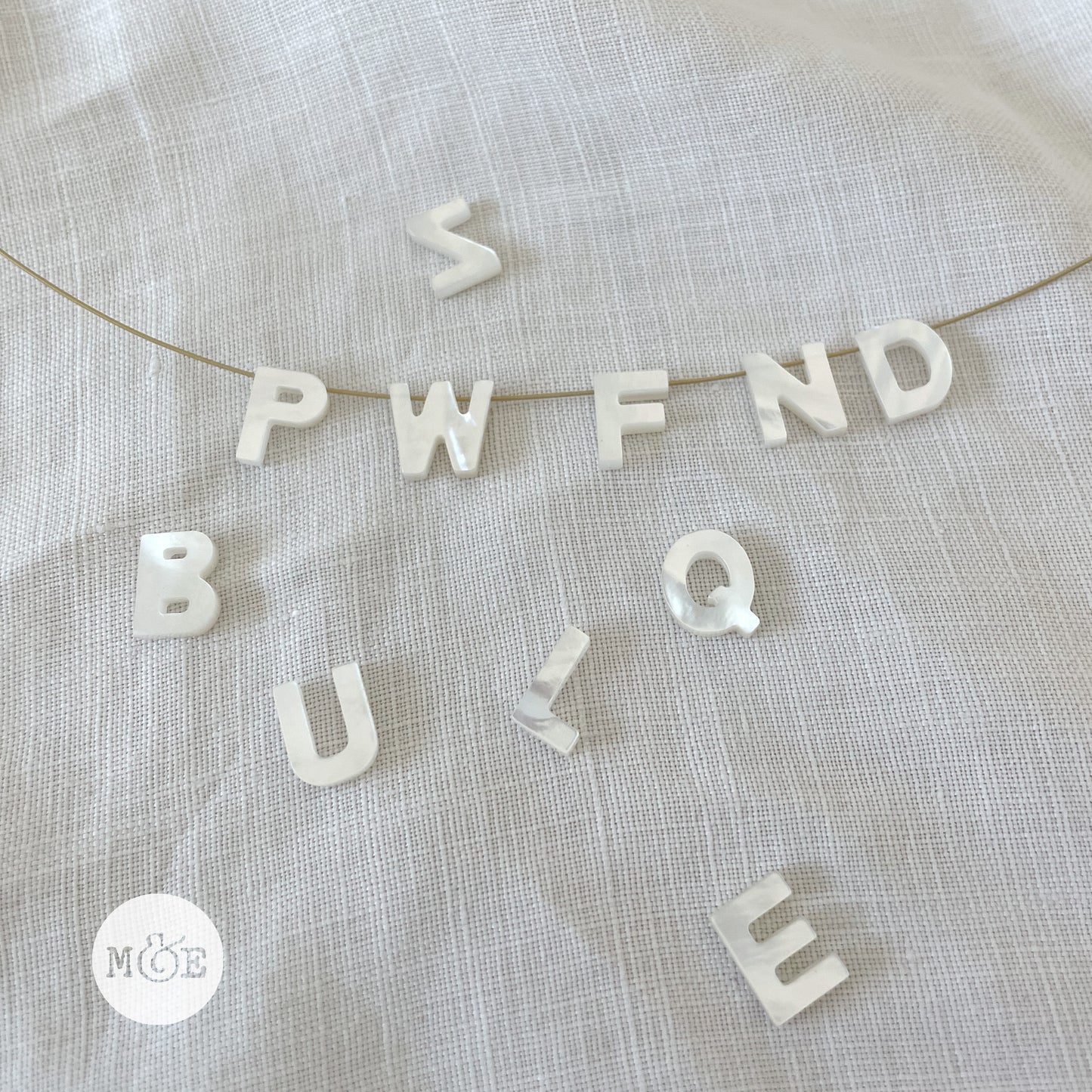 Letters Choker Necklace