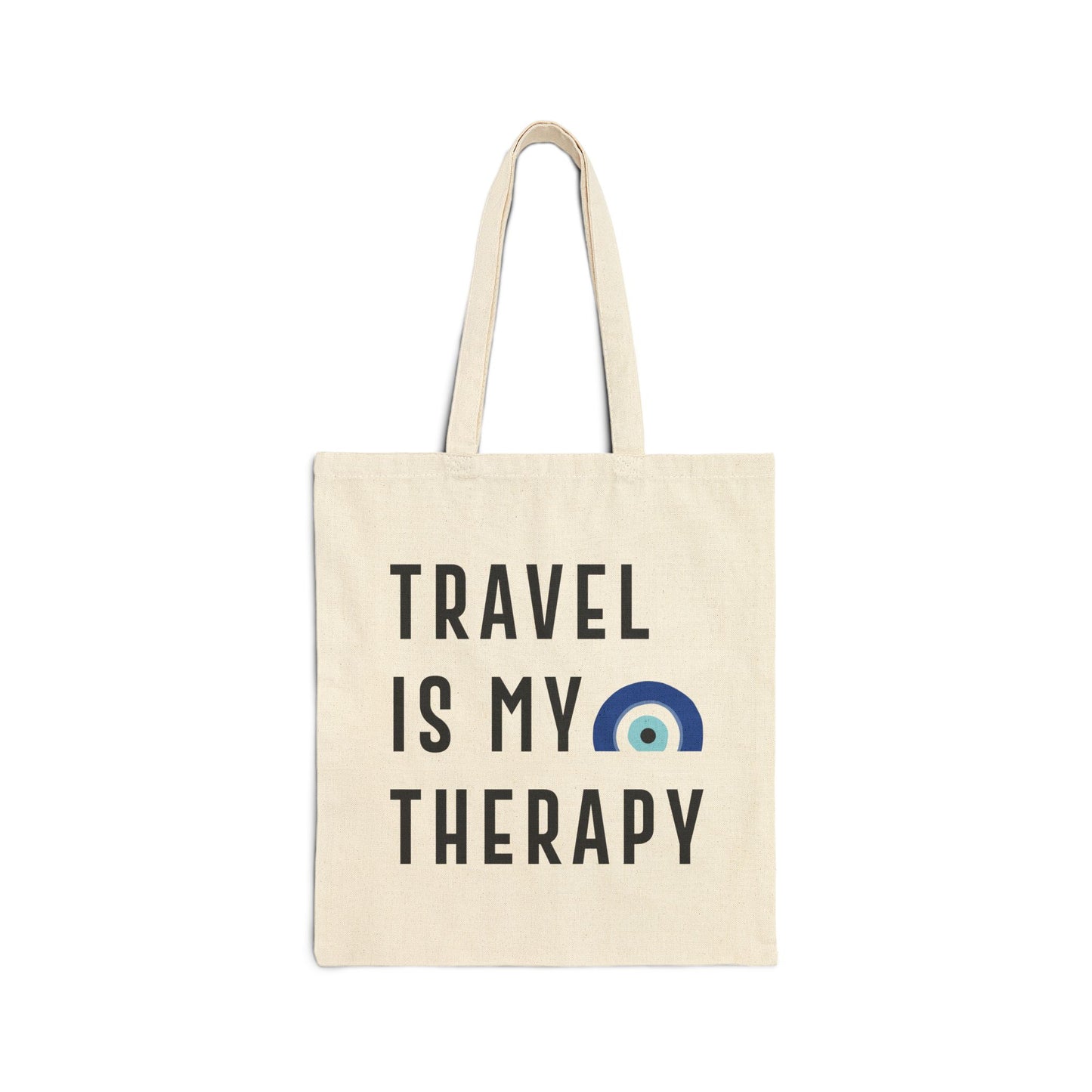 Travel is My Therapy Bag ( White )