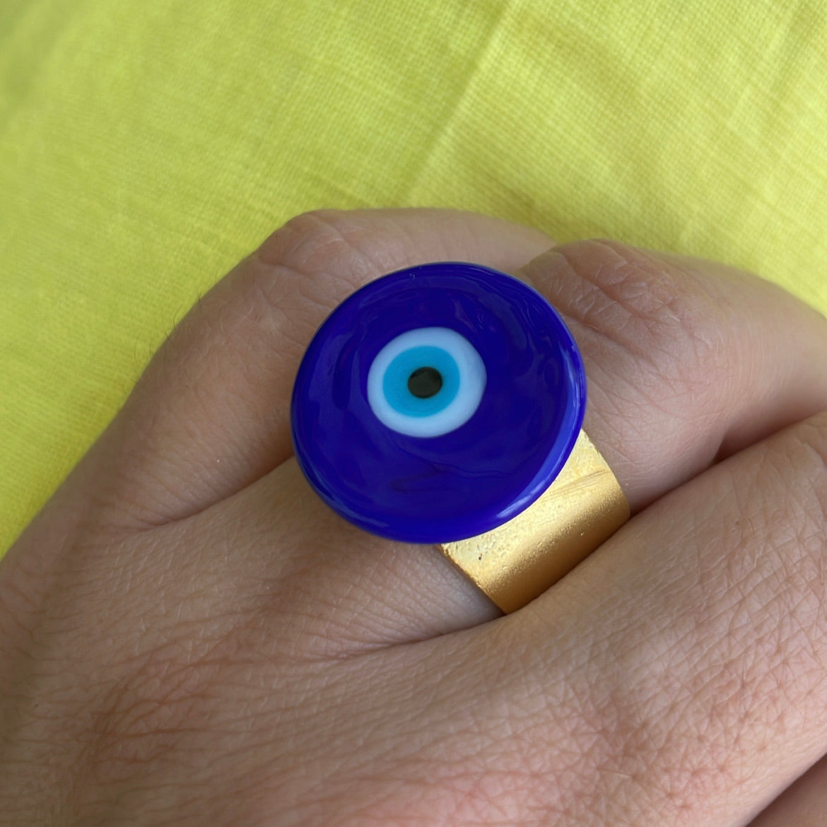 Nazar Ring Blue