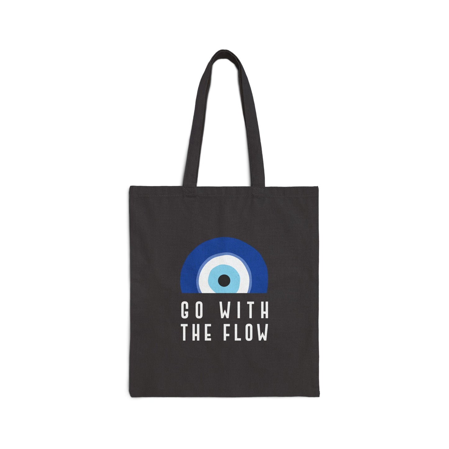 Evil Eye Tote Bag: Go With The Flow ( Black )