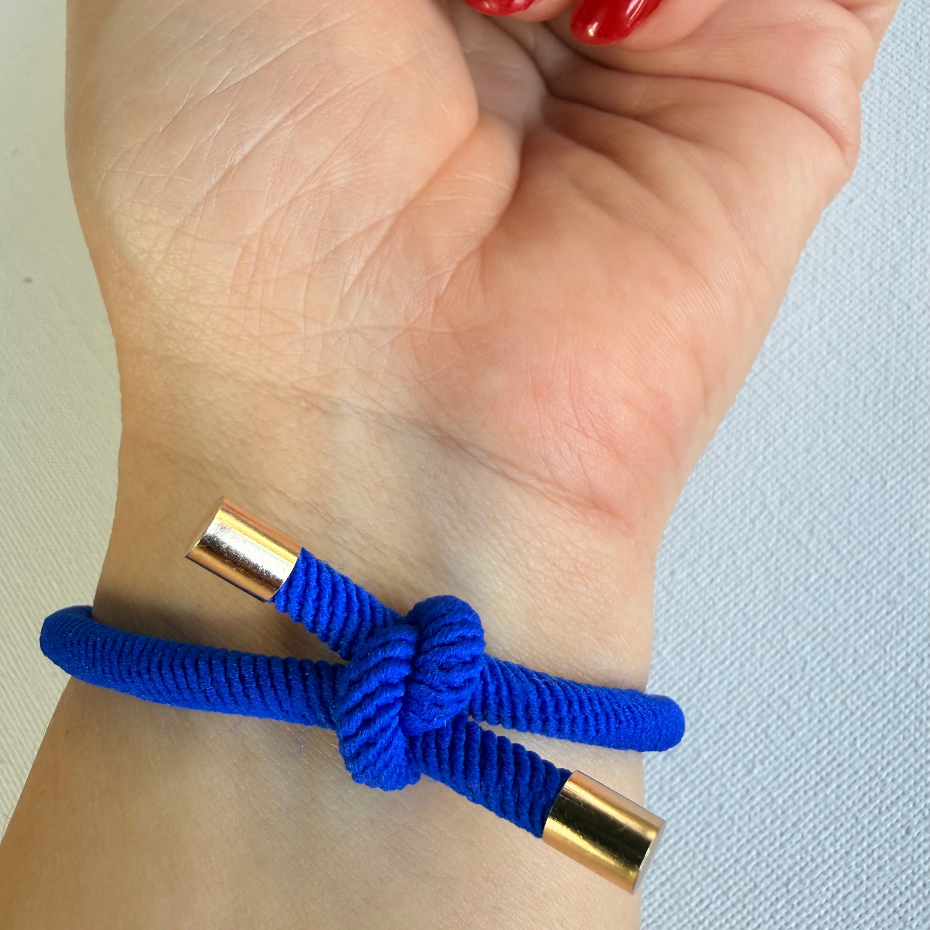 Murano Glass Evil Eye Adjustable Bracelet – Royal Blue