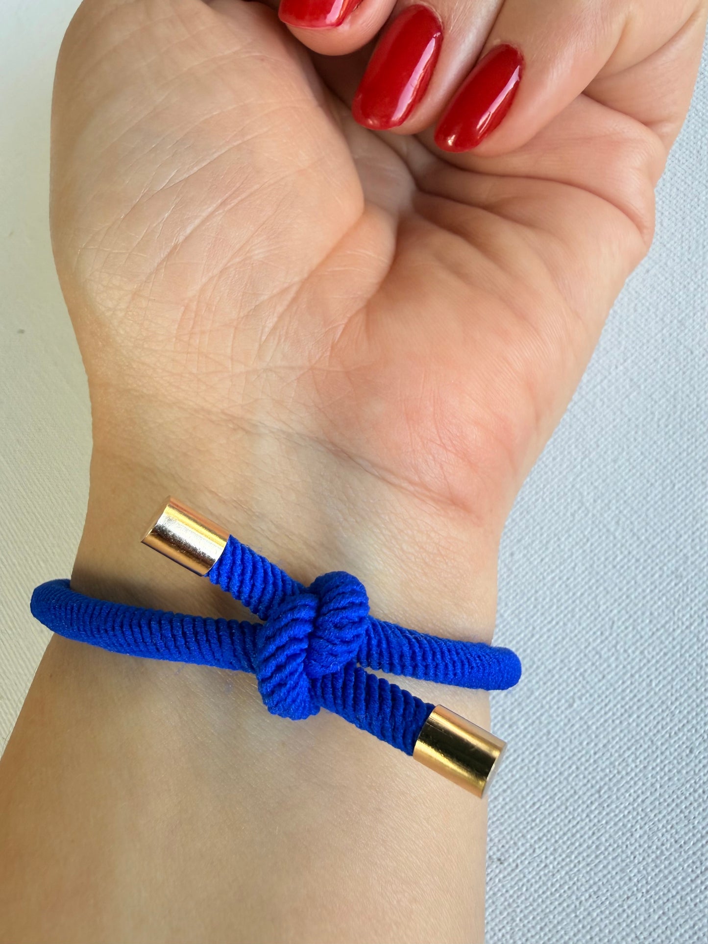 Murano Glass Evil Eye Adjustable Bracelet – Royal Blue