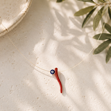 Coral Eye Choker