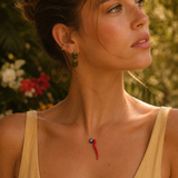 Coral Eye Choker