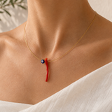 Coral Eye Choker