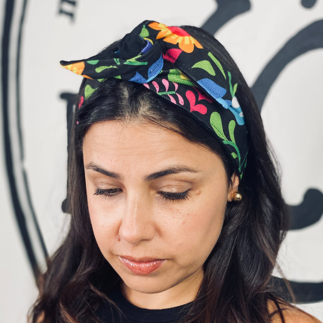 Palermo Headbands ( Flowers with Black )