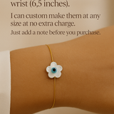 Flower Bracelet with Lucky Eye