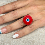 Nazar Ring Red