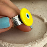 Nazar Ring Yellow