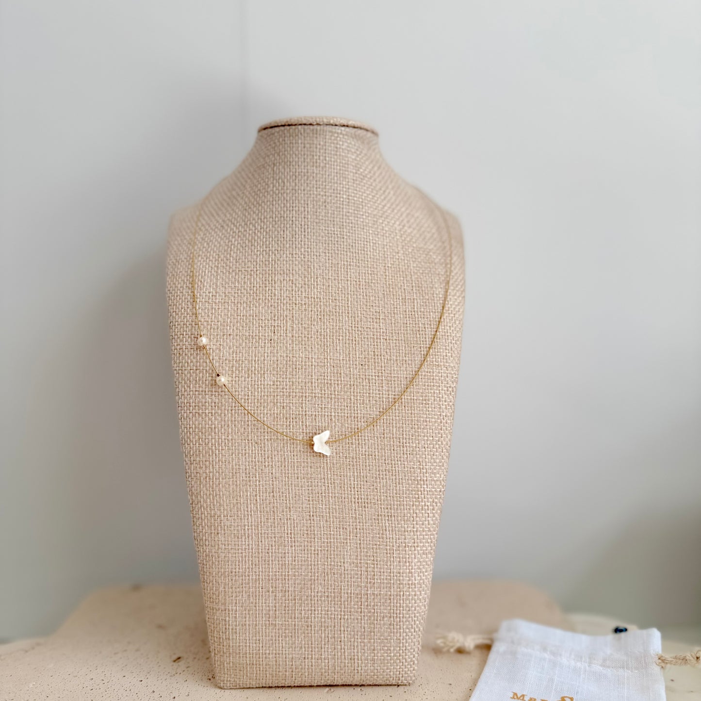 Butterfly pendant choker