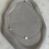 Star with pearl  Necklace
