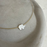 Elephant and Pearl Necklace