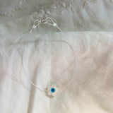 Flower Bracelet with Lucky Eye