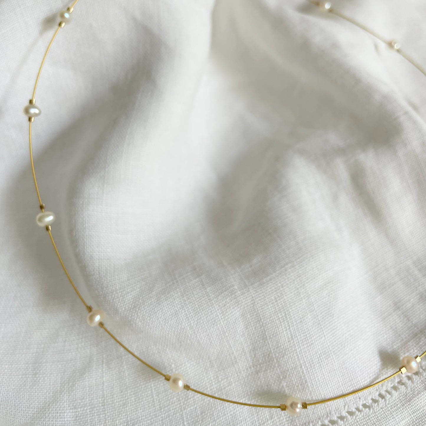 Santorini with Pearls Choker