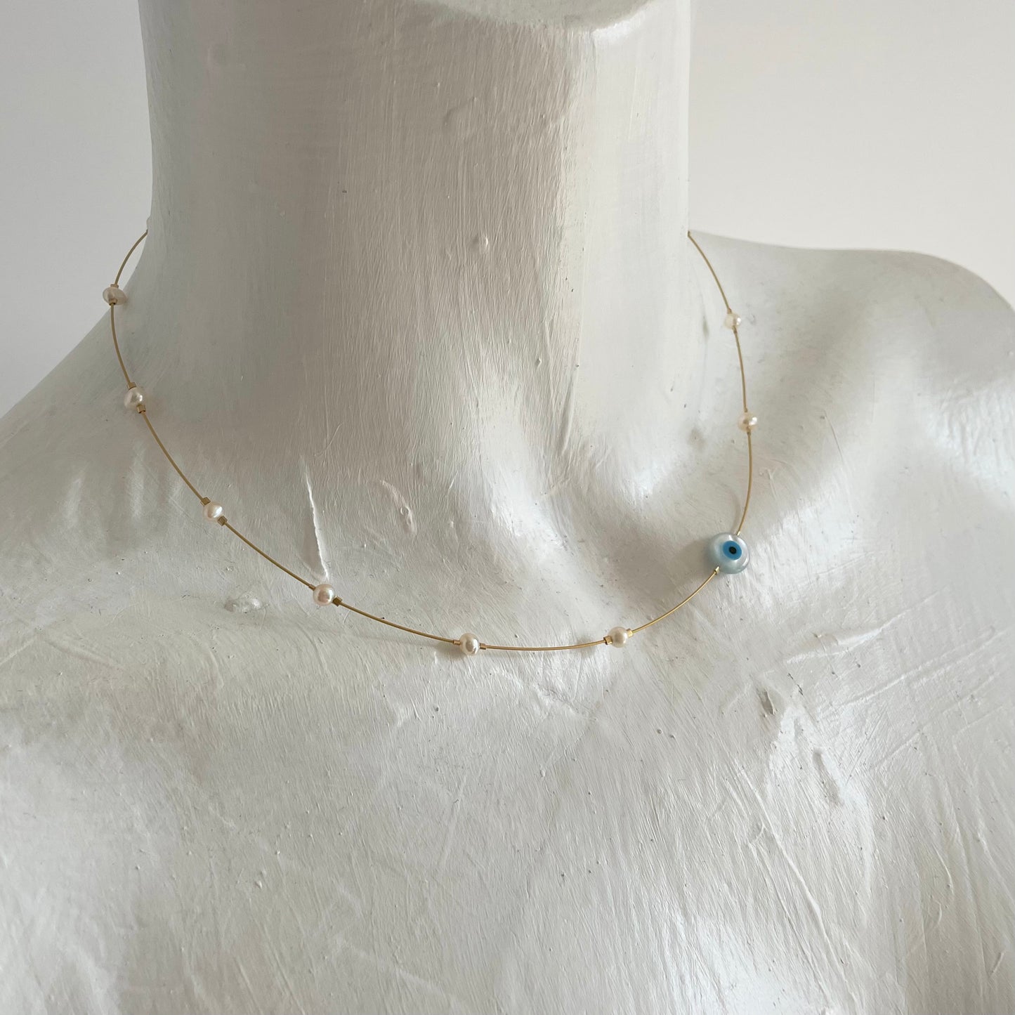 Santorini with Pearls Choker