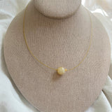Solar Plexus Chakra  Gold Necklace with Citrine