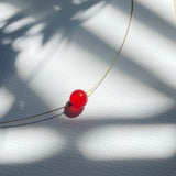Root Chakra Gold Necklace with Carnelian