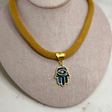 Handmade Hamsa Hand Necklace – Symbol of Protection & Strength