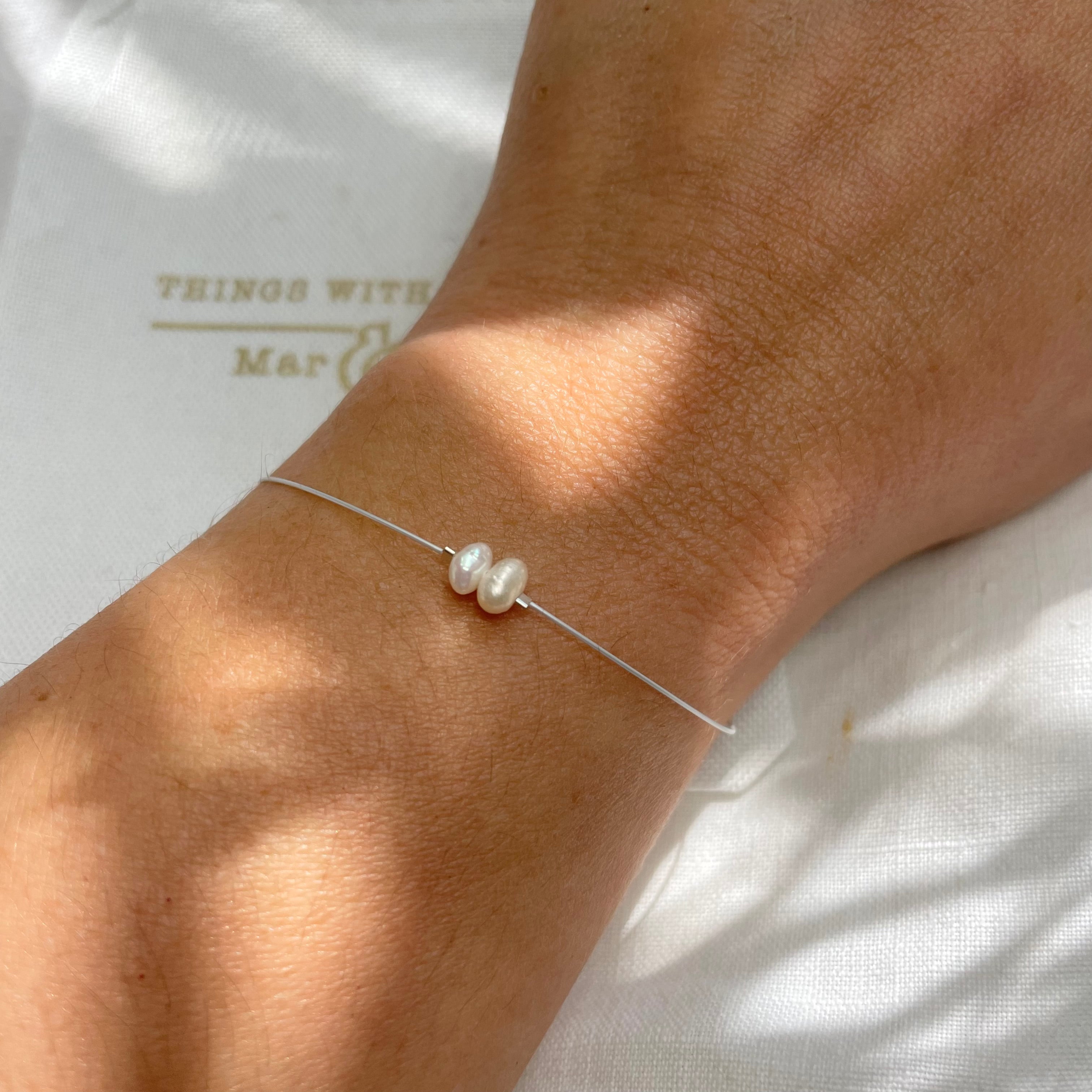 Minimalist Freshwater Pearls Bracelet