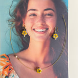 Sunshine Bloom Jewelry Set – Necklace & Earrings