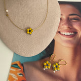 Sunshine Bloom Jewelry Set – Necklace & Earrings