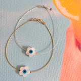 Flower Bracelet with Lucky Eye