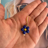 Porcelain Flower Jewelry Set in Blue