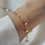 Everyday Wear Gold Pearl Bracelet  - Real Pearls