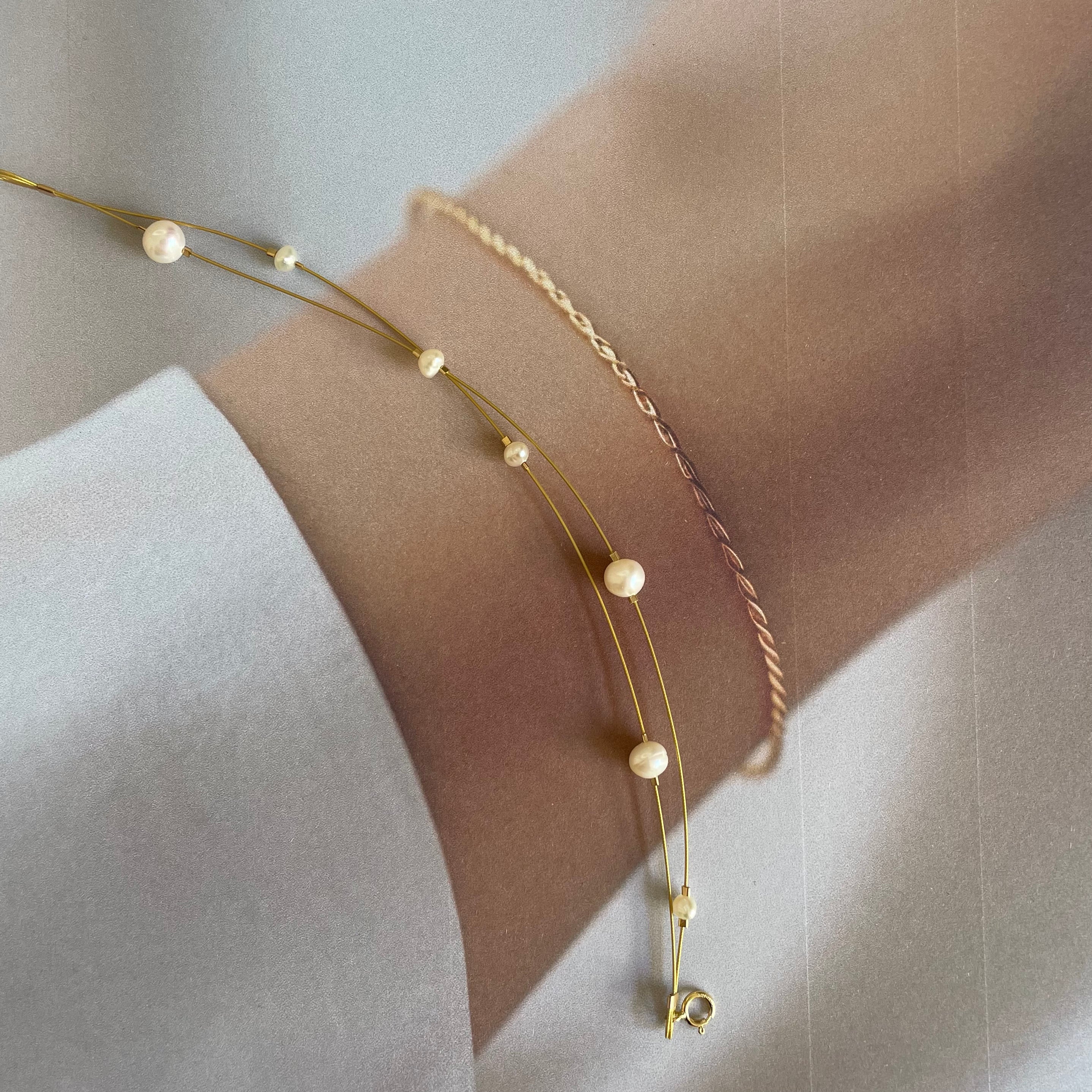 Everyday Wear Gold Pearl Bracelet  - Real Pearls