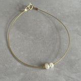 Minimalist Freshwater Pearls Bracelet
