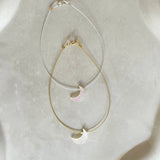 Minimalist Mother of Pearl Moon Bracelet
