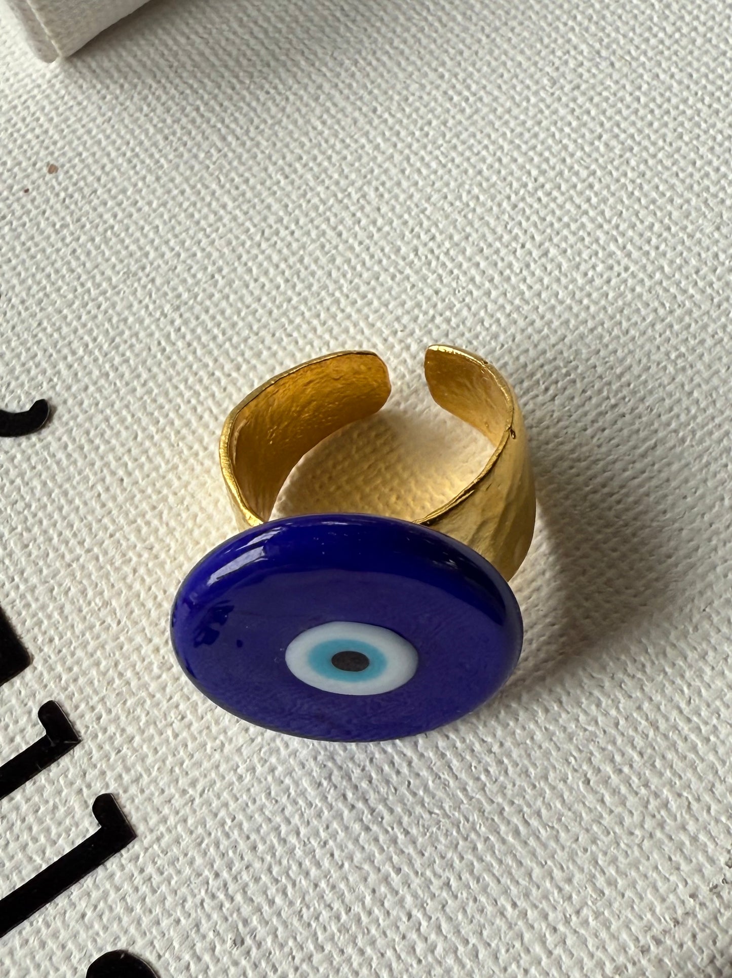 Blue Evil Eye Jewelry Set · Necklace, Ring & Pearl Charm