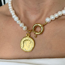 Load image into Gallery viewer, Athens Coin Pendant Choker
