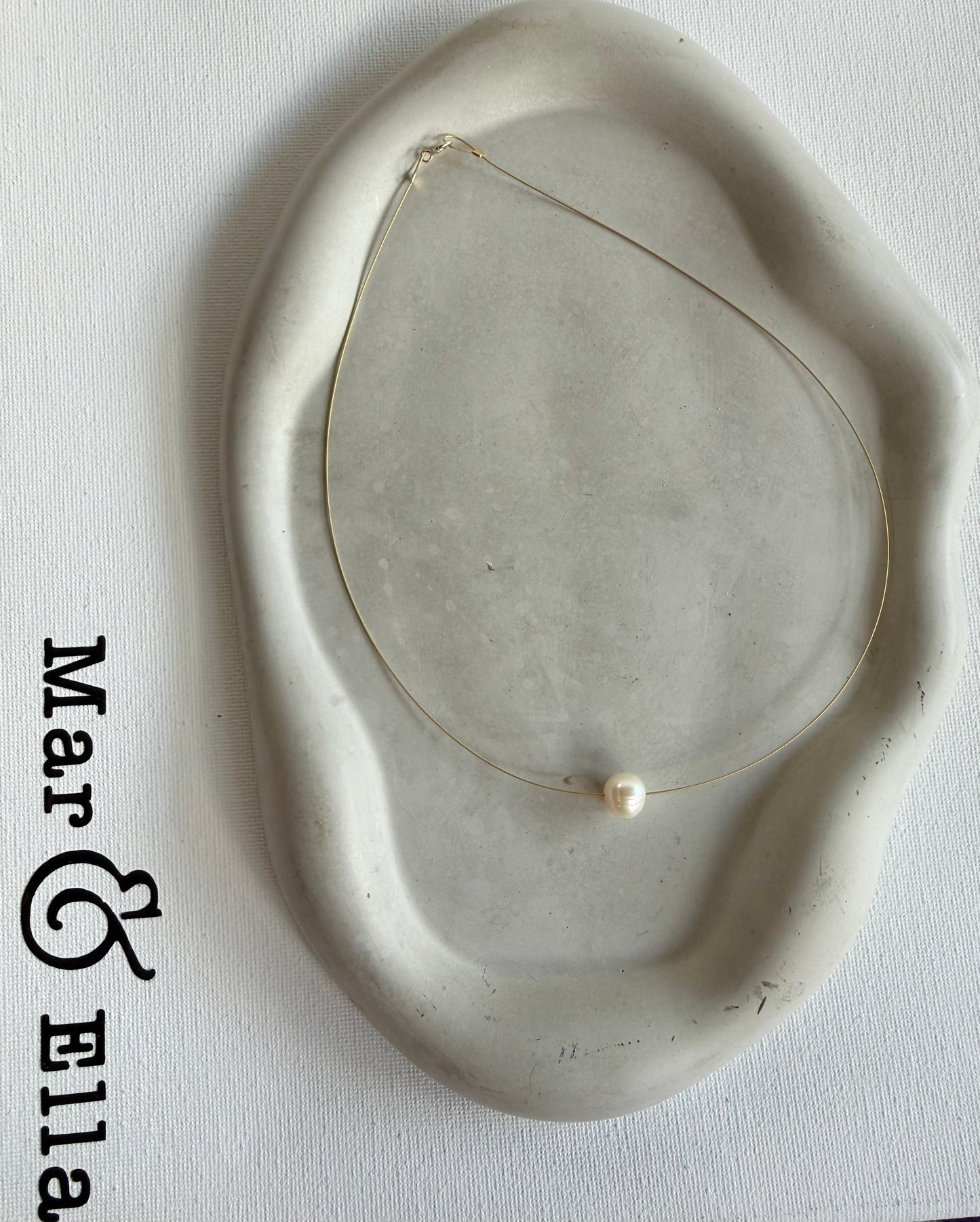 Floating Freshwater Pearl Necklace – 14K Gold Filled