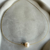 Floating Freshwater Pearl Necklace – 14K Gold Filled
