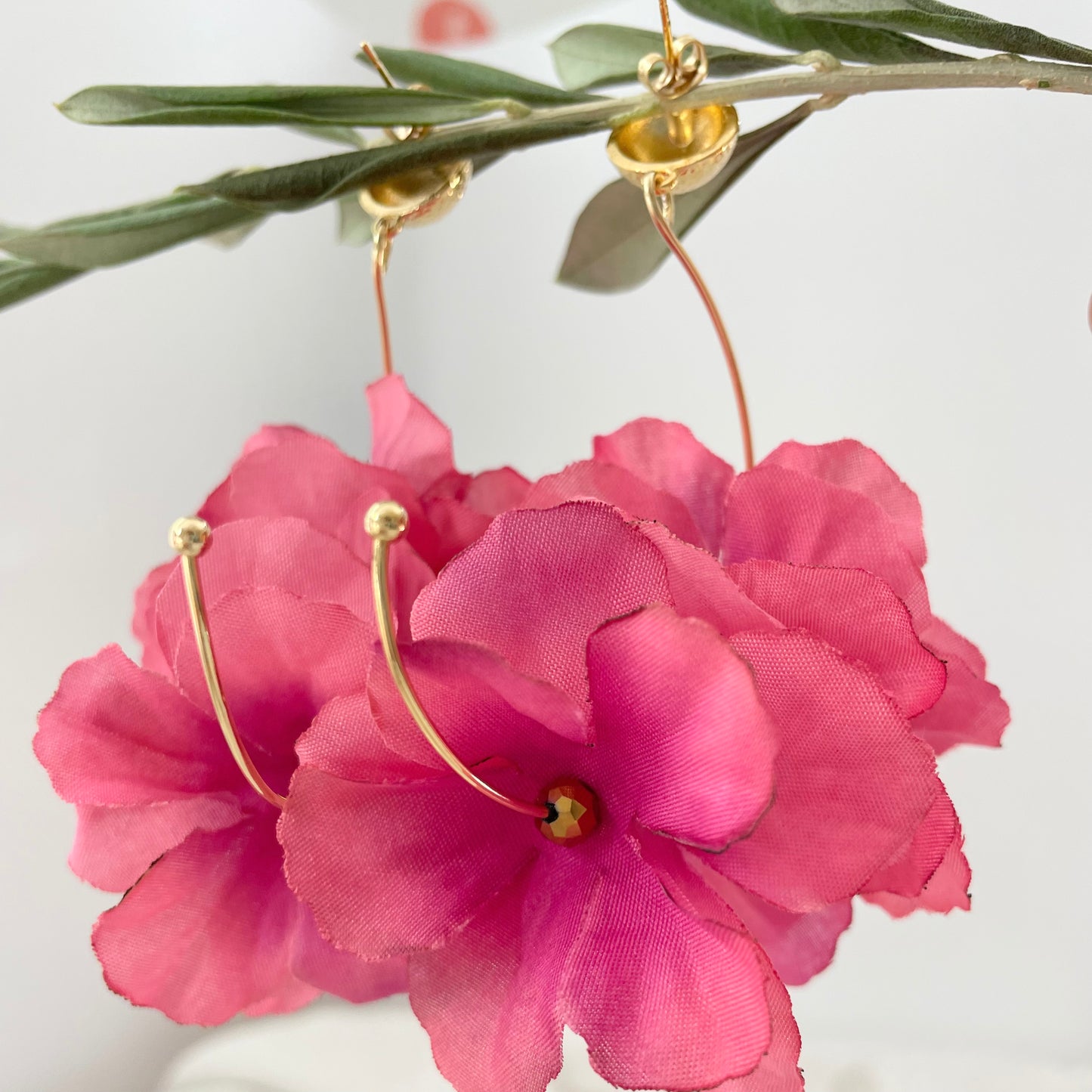 Gertrude's Flower Earrings ( Pink )
