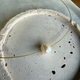 Floating Freshwater Pearl Necklace – 14K Gold Filled