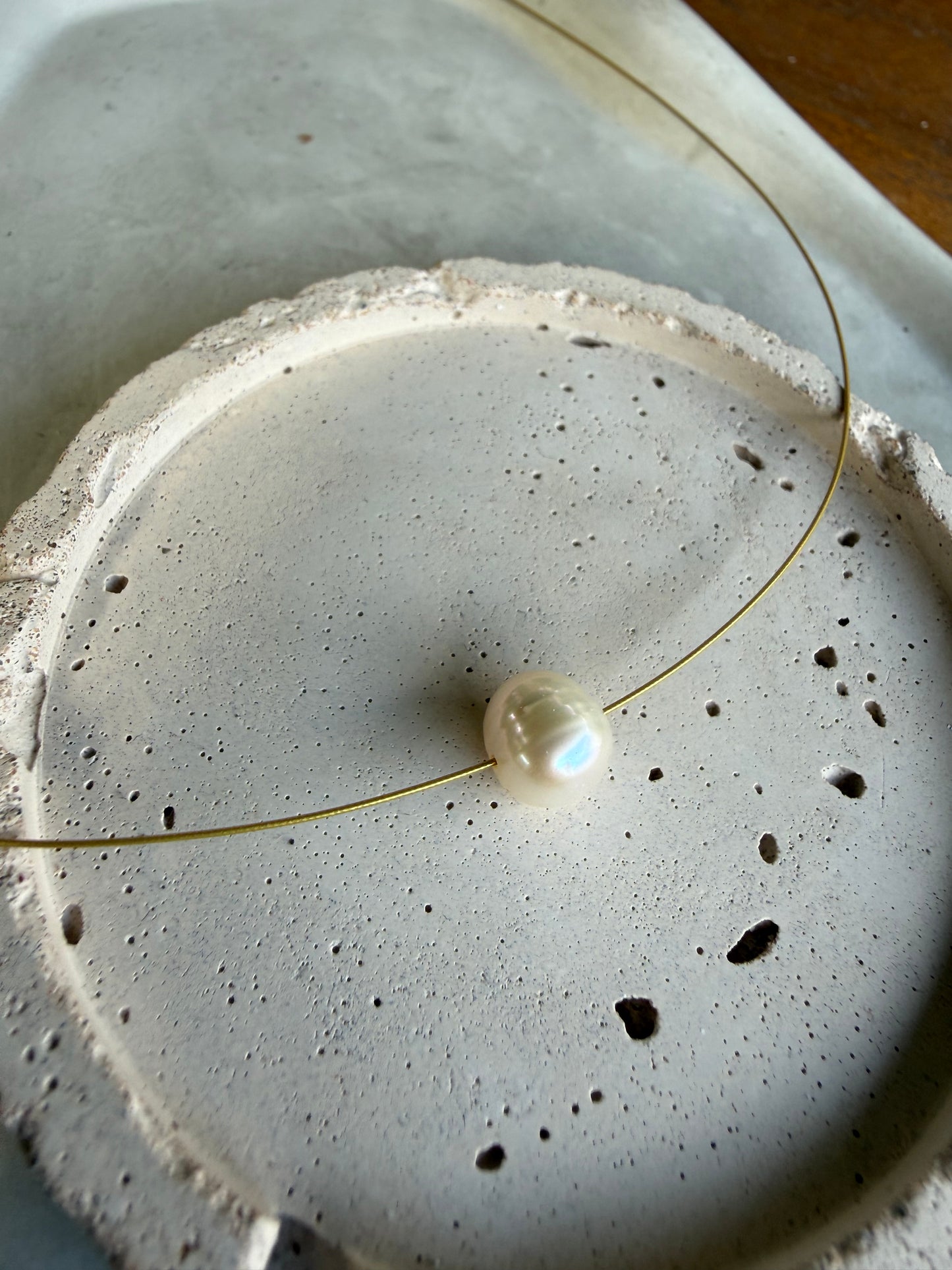 Floating Freshwater Pearl Necklace – 14K Gold Filled