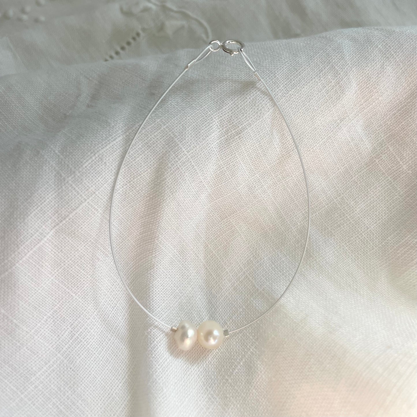 Minimalist Freshwater Pearls Bracelet
