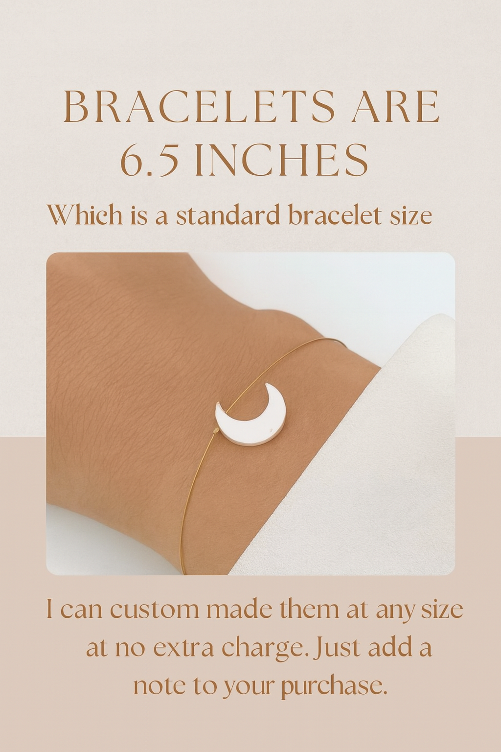 Minimalist Mother of Pearl Moon Bracelet