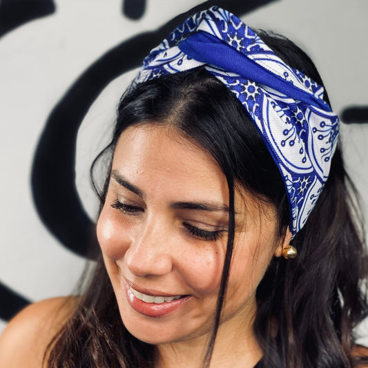 Palermo Headbands ( Mosaic with Blue )